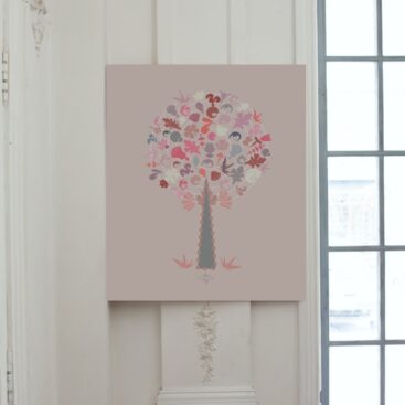 pink medley tree medium poster no frame