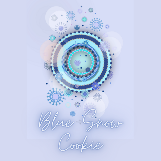 Light Blue Snow Cookie Poster for kids