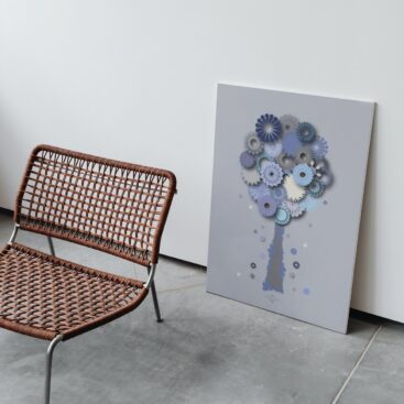 blue blessing tree large poster no frame