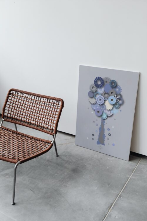 blue blessing tree large poster no frame
