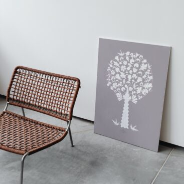 pink medley tree large poster no frame