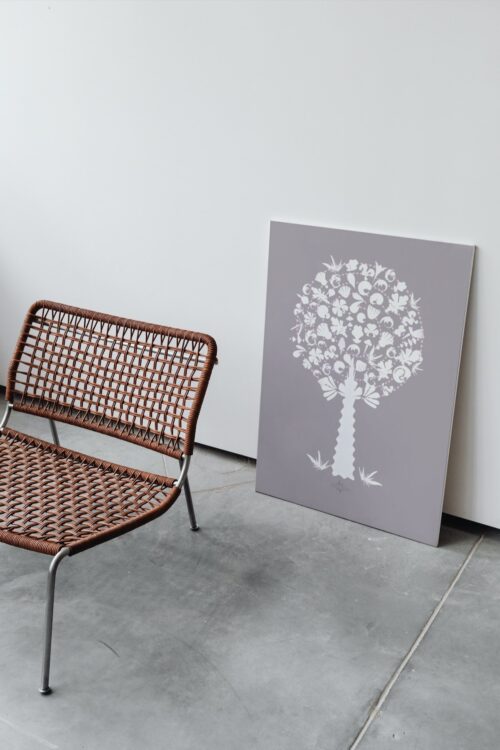 pink medley tree large poster no frame