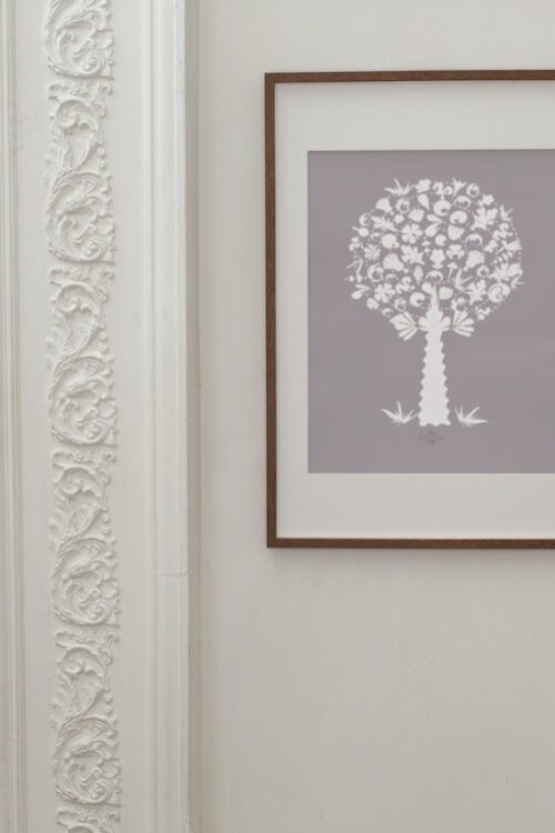 Alternative view of Pink White Medley Tree Framed Poster
