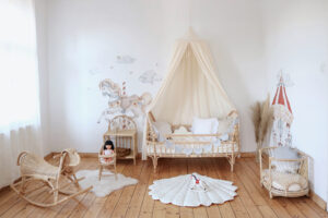 white-nursery-with-wicker-furniture-