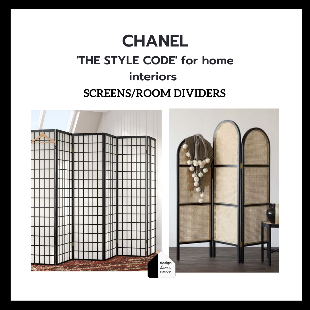 chanel style code screen dividers