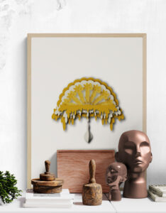 orange ornamental poster