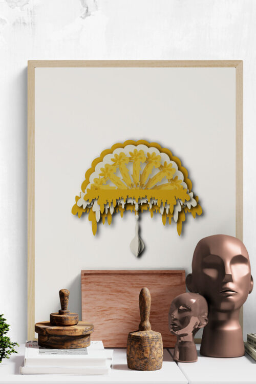 orange ornamental poster