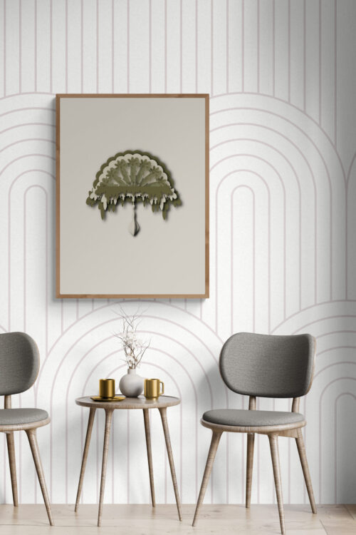 green ornamental poster