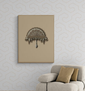 brown ornamental poster