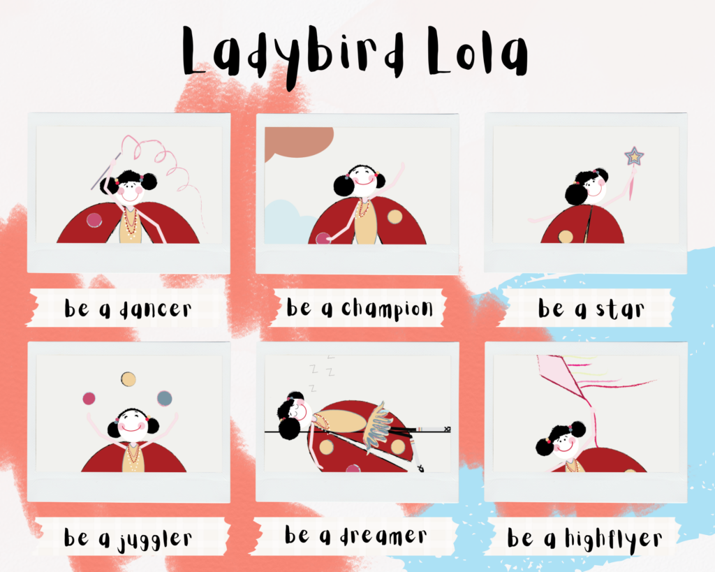 Ladybird Lola character Design Home Space