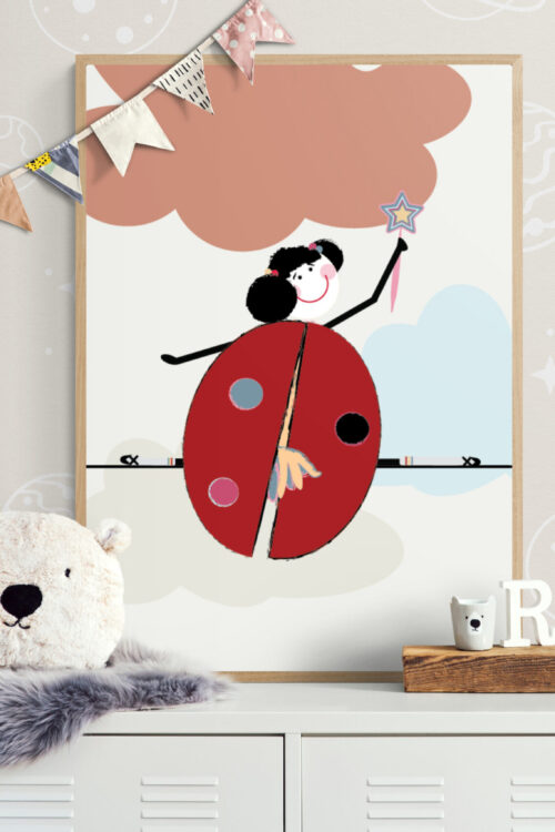 Alternative view of Lola and The Star Framed Poster