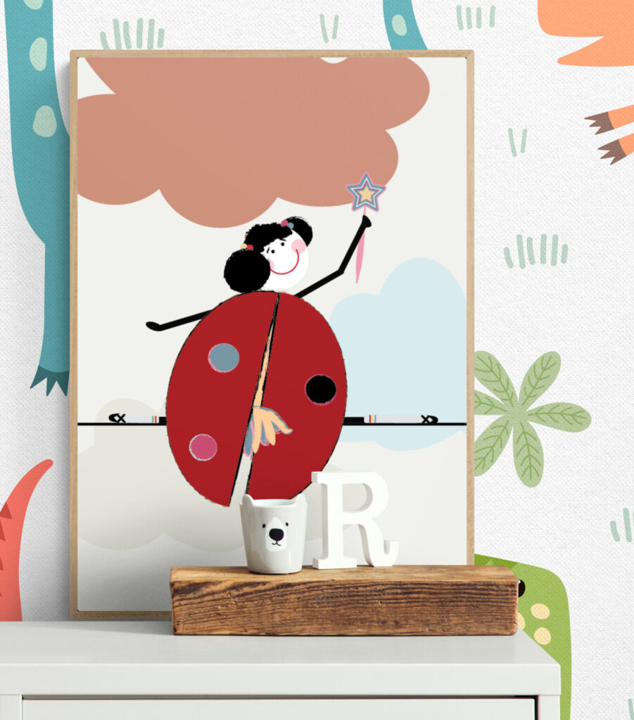 Lola and The Star Framed Poster