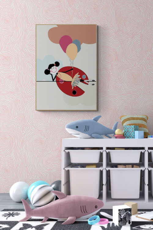 Alternative view of Lola and Balloons Poster
