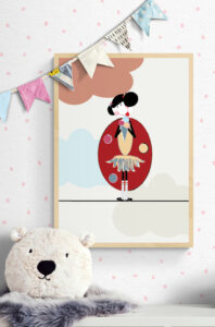 Lola and Ice-Cream Framed Poster