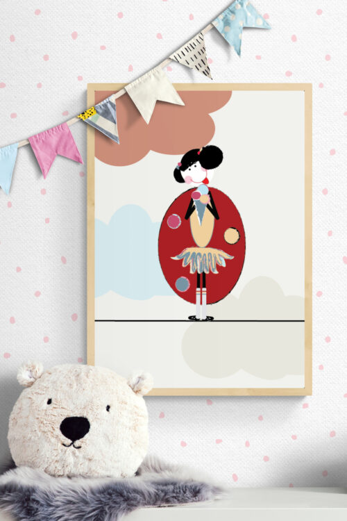 Lola and Ice-Cream Framed Poster