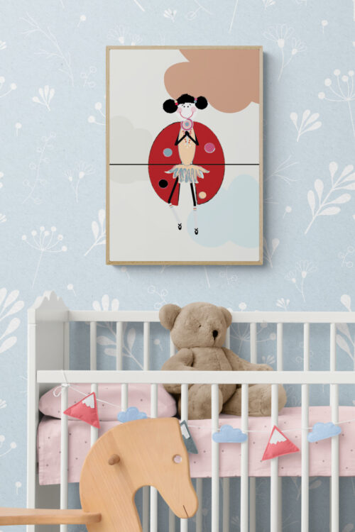 Alternative view of Lola and Lollipop Framed Poster