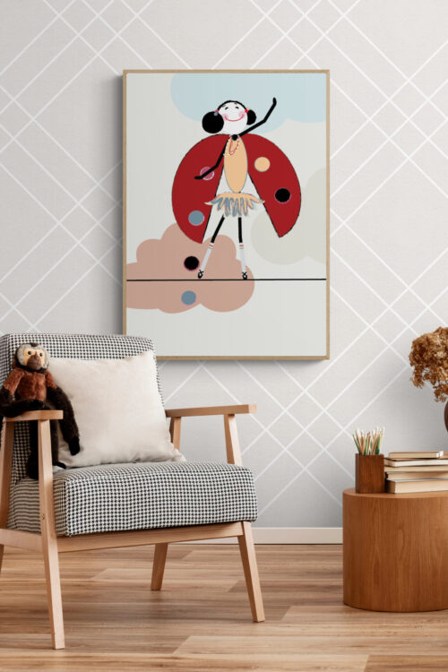 Alternative view of Lola Posing Framed Poster