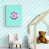 mint baby cat in Kids_bedroom_with_canopy_bed