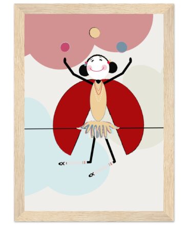 Lola Juggling Framed Poster - Ladybird Lola Collection