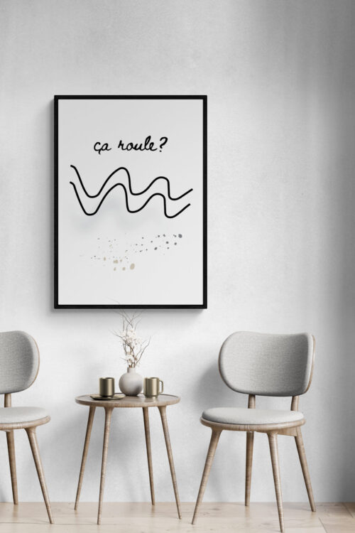 Alternative view of Ca Roule? Framed Poster
