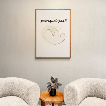 POurquoi pas poster for living room