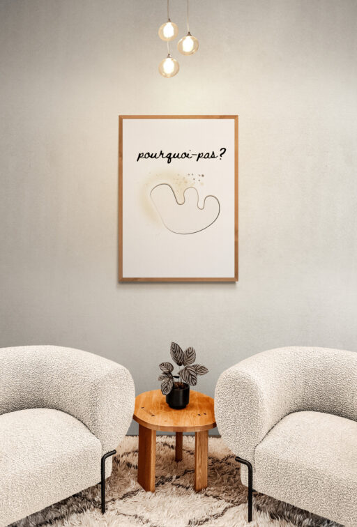 POurquoi pas poster for living room