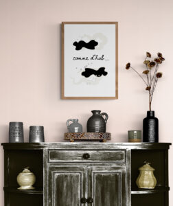 Comme d'hab Framed Poster