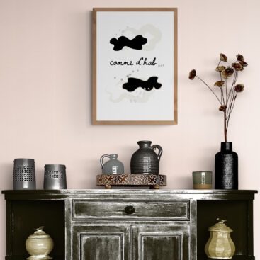 Comme d'hab Framed Poster