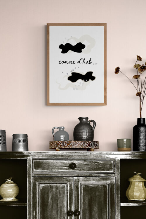 Comme d'hab Framed Poster