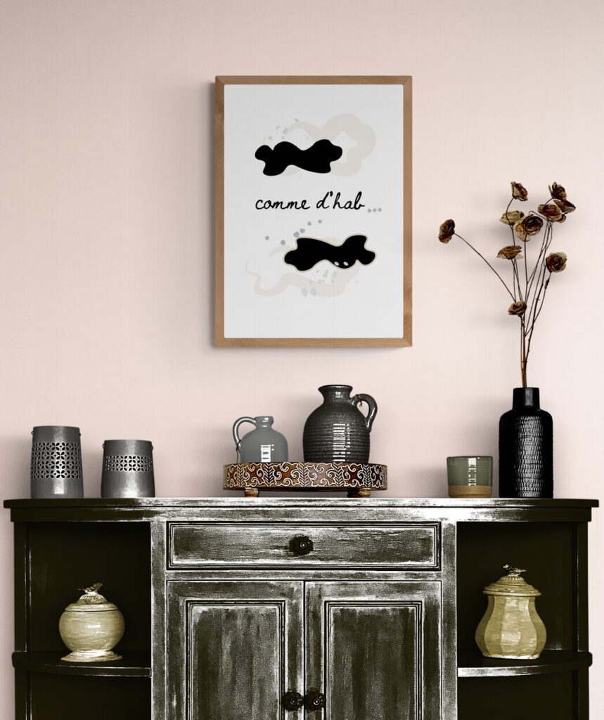 Comme d'hab Framed Poster