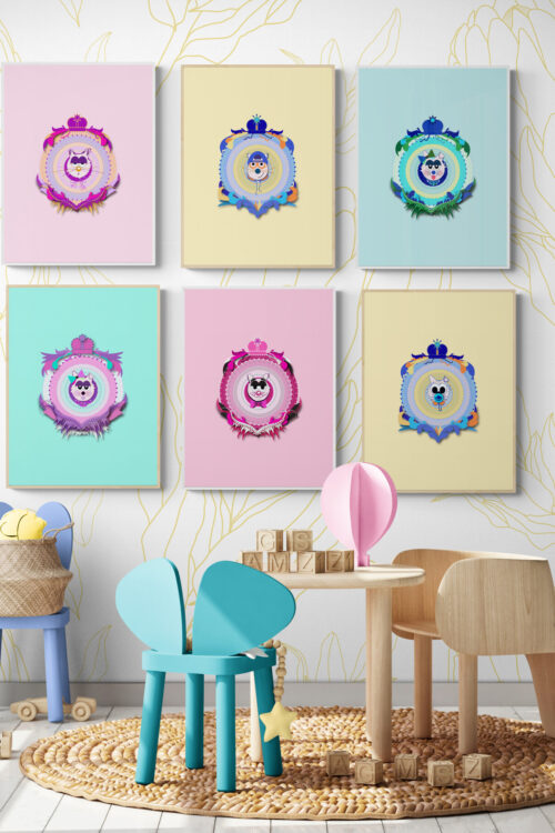House of Cats Wall art for kids