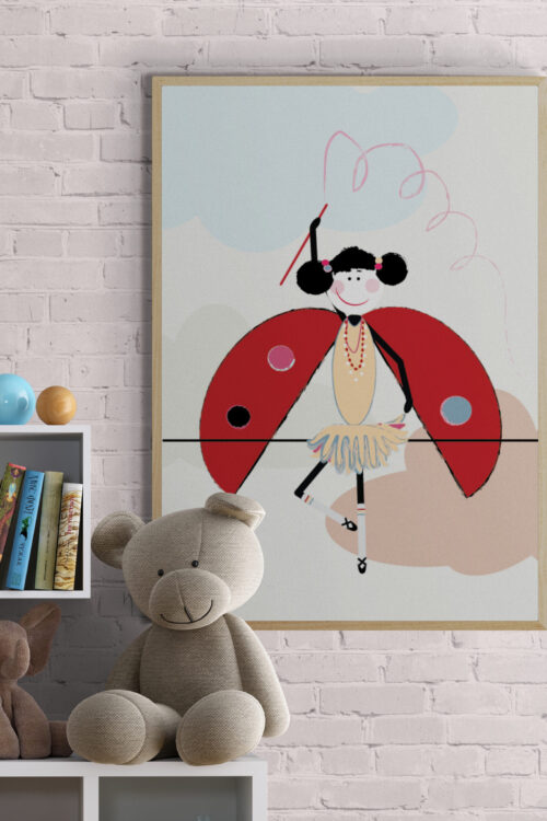Lola Ballerina Framed Poster