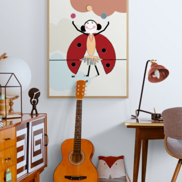 Lola Juggling Framed Poster