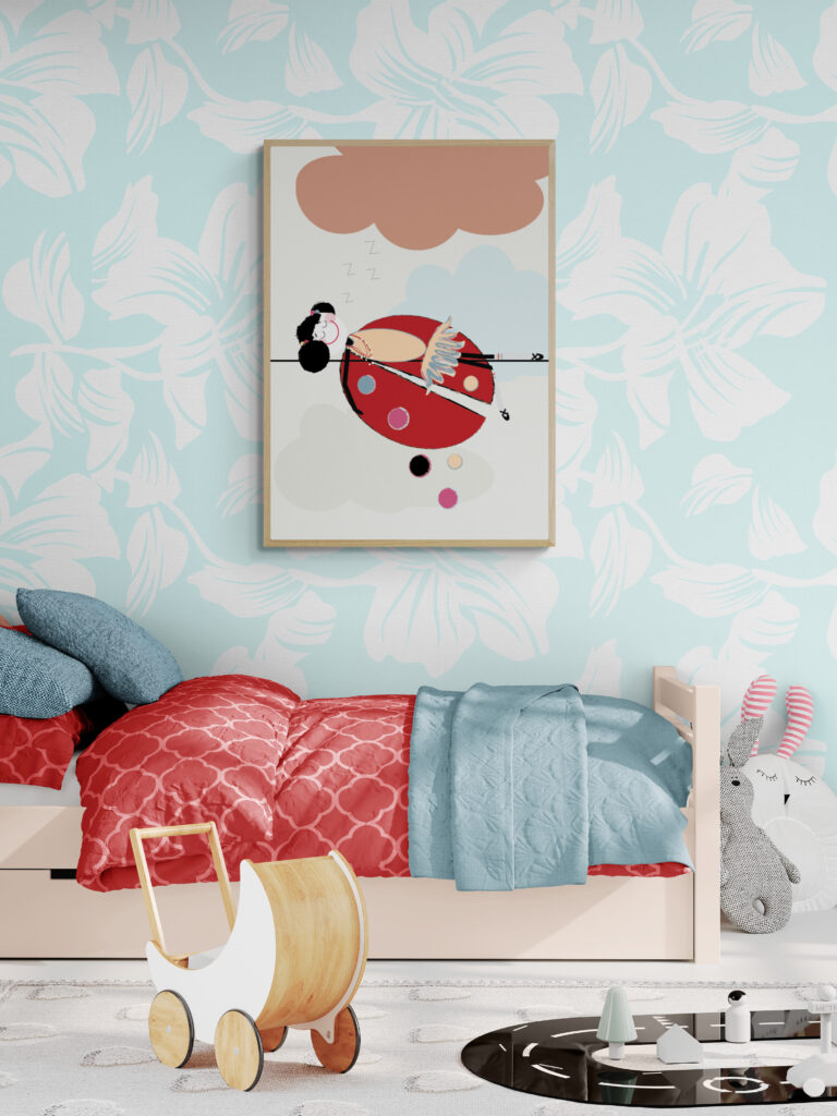 Lola Snoozing Framed Poster