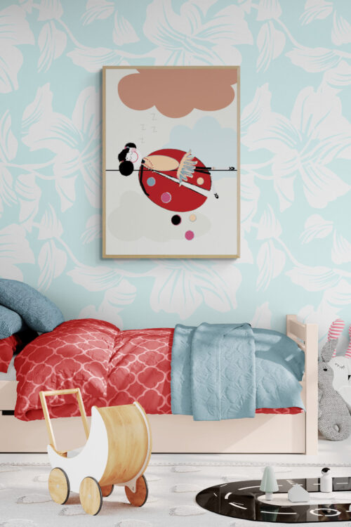 Lola Snoozing Framed Poster
