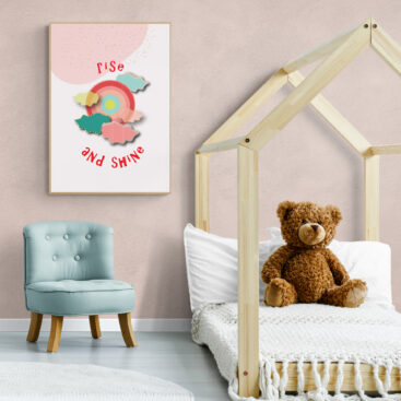 Rising Star Red Sun Framed Poster