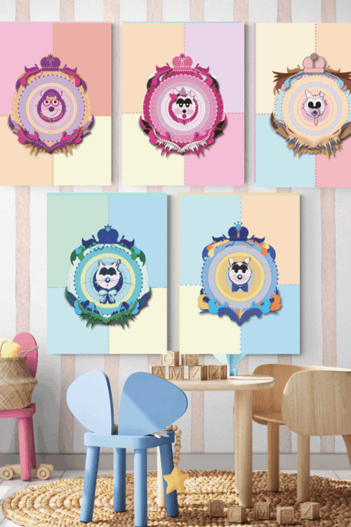 Alternative view of Brother Boy Cat House of Cats Print | Boys Girls Nursery Wall Art (Digital Download)