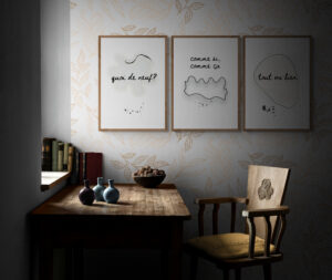 french collection framed posters in Rustic_room_illuminated_by_morning_sun