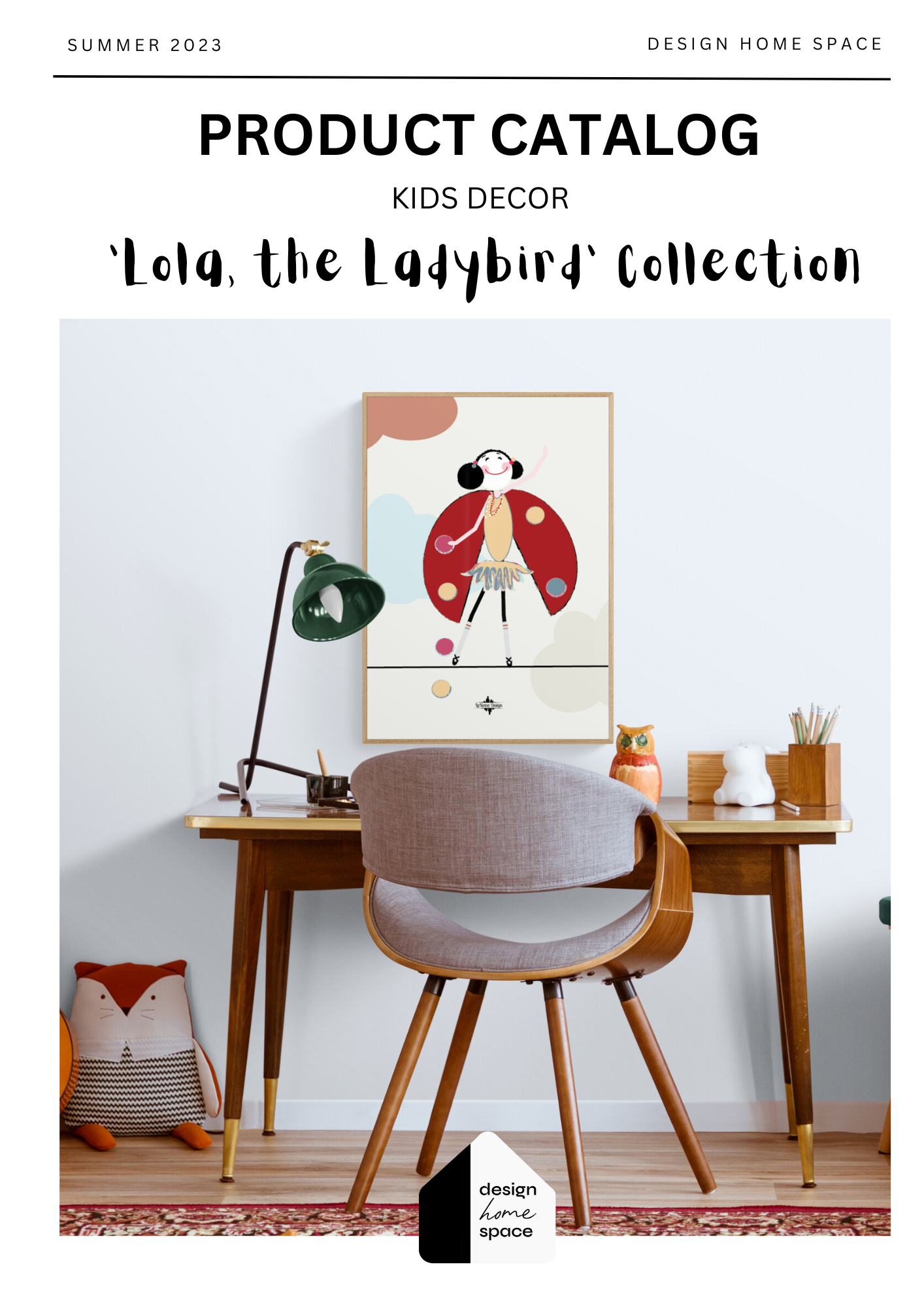 product catalogue the ladybird lola collection of wallart for girls