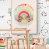 I'm a rainbow sunshine Red Rainbow POster in a kids playroom