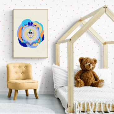 Yellow Supersister Cat Poster