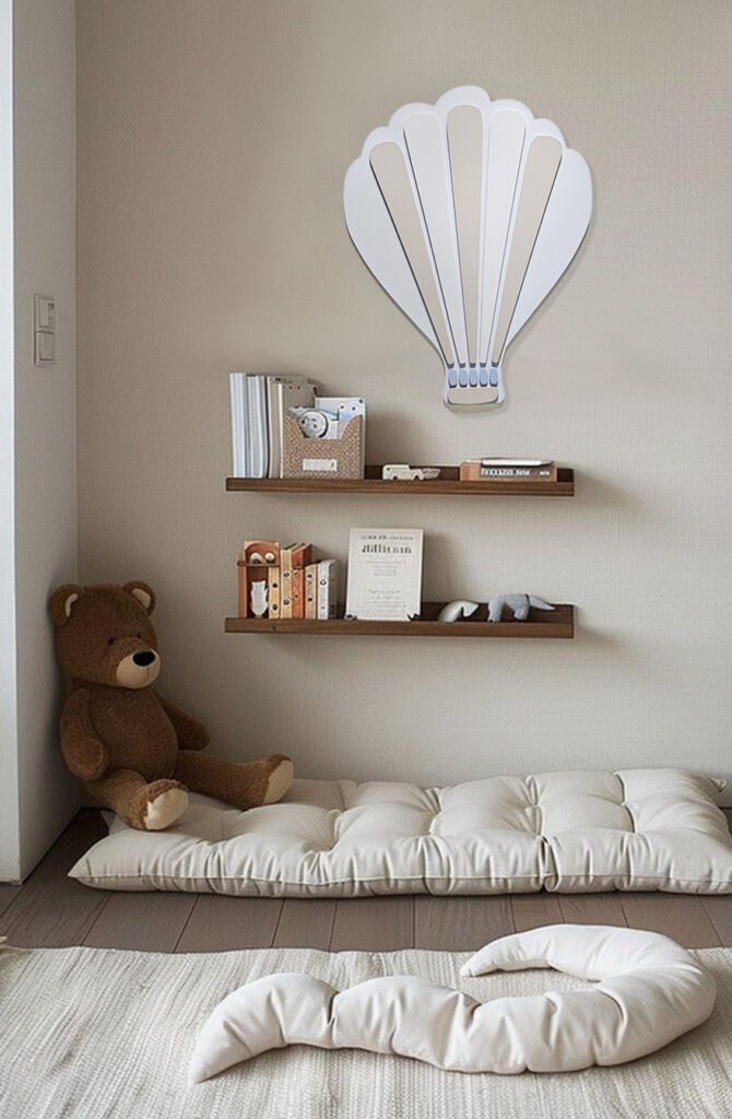 Blue Grey Balloon Wall decor for kids room