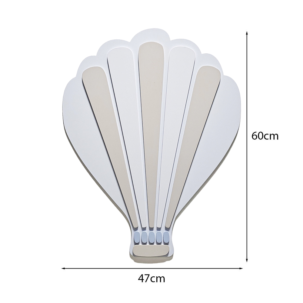 Blue Grey Balloon Wall decor dimensions