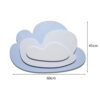 Blue Cloud Wall decor for kids room - dimensions