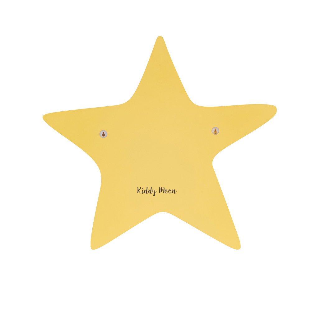 Yellow Star wall decor for kids - back