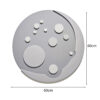 Grey Moon wall decor front detail and dimensions