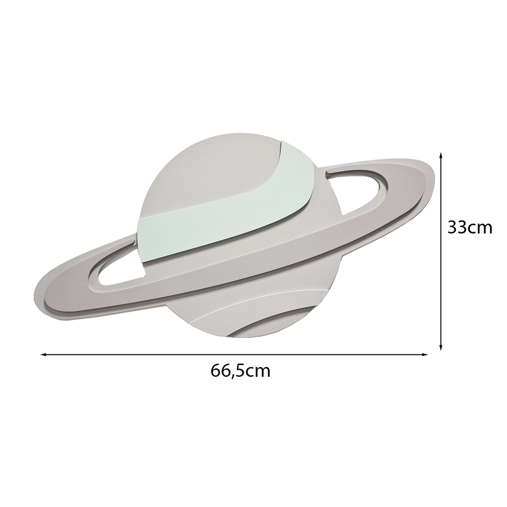 The Grey Planet Saturn Wall Decor - Image 5