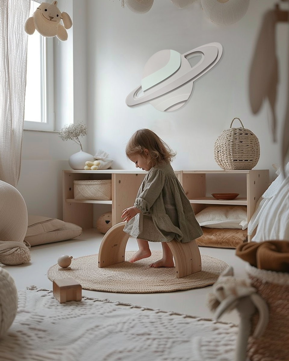 The Grey Planet Saturn Wall Decor - Image 3