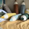 Crayons Pillows Colourful Series green, mint, yellow
