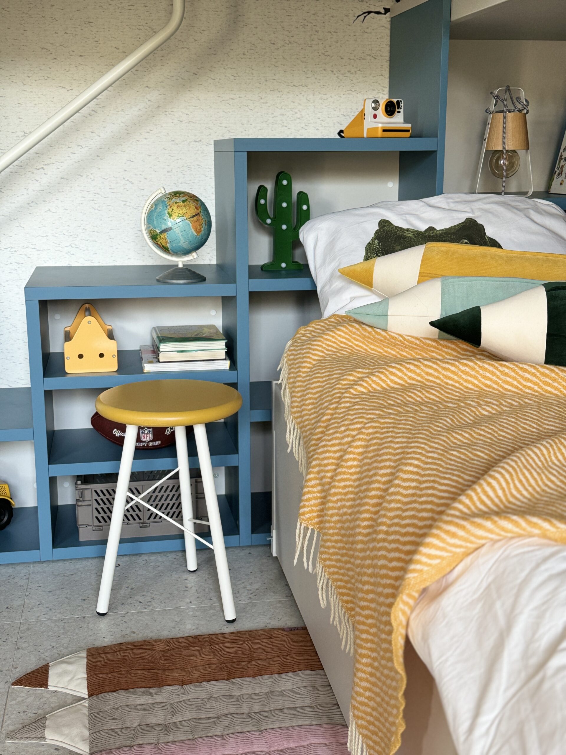 Crayon Velvet Pillow Yellow - Image 3